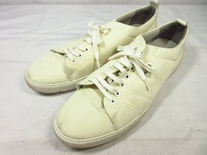 【ヒューゴボス HUGO BOSS】 50451820 ナイロン ローカットスニーカー 紳士靴 (メンズ) size44 オフホワイト系 □30MZA6283□