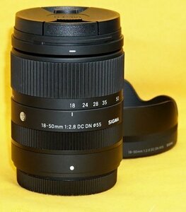 ★一発即決★SIGMA 18-50mm F2.8 DC DN | Contemporary★FUJIFILM Xマウント用★7枚羽根の円形絞り★最新ファームウェアに更新済です★C021