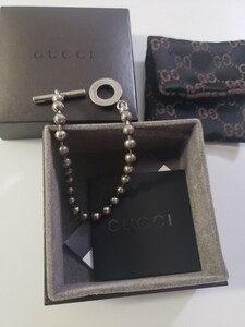 GUCCI ブレスレット シルバー925　ボールチェーン