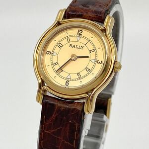 腕時計 レディース BALLY クォーツ quartz Swiss 2針 ゴールド 金 GOLD 49404 12.03 バリー Watch アンティーク Y2060