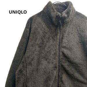 UNIQLO ボアジャケット　茶　秋冬　メンズXL　h5