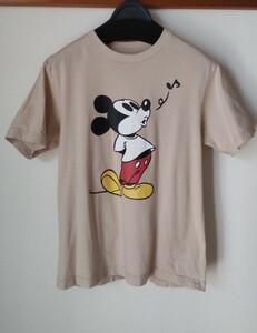 ユニクロ★ディズニー★ミッキープリント★メンズＴシャツ★Ｓサイズ★レディースＬ相当★美品★ベトナム製