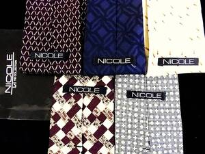 ●在庫処分セール●５本セット●№5460●ニコル【NICOLE】ネクタイ●