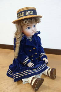 ビスクドール　collectors doll コレクターズドール　CD-132　ブリュ　BRU　アンティーク調　西洋人形　セーラー服を着たブリュ　59㎝