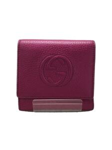 GUCCI◆3つ折り財布/-/PNK/レディース/351485