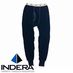 INDERA MILLS インデラ サーマルパンツ紺ネイビー後染めサーマル M タイツ MEDIUM