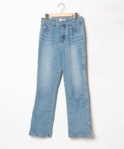 「CANAL JEAN」 加工デニムパンツ MEDIUM インディゴブルー レディース