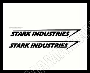 ステッカーNo.167 PC 車 デカール 防水 STARK INDUSTRIES スターク・インダストリーズ アイアンマンのトニー・スタークによって所有