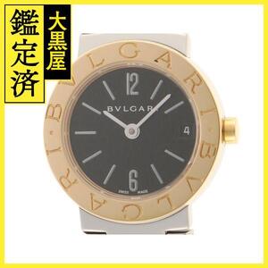 BVLGARI ブルガリ　レディース クオーツ　ブルガリ ブルガリ BB23SGD　ブラック文字盤 K18YG/SS【472】HK