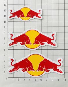 RED BULL ENERGY DRINK 3Setステッカー No Red Bull, no wings レッドブル エナジードリンク 3枚セット ステッカー