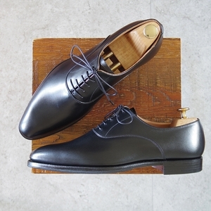 ★未使用★クロケット&ジョーンズ 7.5E【WEMBLEY/ウェンブリー/360ラスト】プレーントゥ/カーフ/黒/メンズ/Crockett&Jones★l922-8