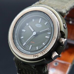 SEIKO ALBA ORVITAX セイコー アルバ オービタックス No.15501 V701-2K40 クォーツ グリーン文字盤 回転インナーベゼル メンズ腕時計