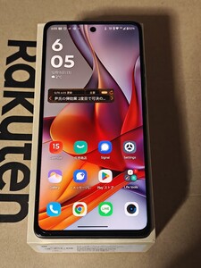 【1円スタート中古美品】【希少】ほぼ未使用 motorola moto g75中国版ブラックRAM8GB ROM256GBIP68耐衝撃 液晶スナドラ6gen3 microsd利用可