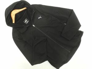 PUMA プーマ ジップアップ パーカー sizeL/黒 ■◇ ☆ egc4 レディース