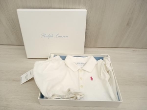 【タグあり】ラルフローレン Ralph Lauren ワンピース パンツ 6M ホワイト ベビー 箱あり。