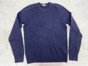 ギャップ GAP アメカジ 無地 クルーネック ニット セーター メンズ ウール80% ナイロン20% S 紺