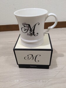 【w879】【未使用、保管品】 Francfranc フランフラン アルファベット マグカップ alphabet mug イニシャルマグ