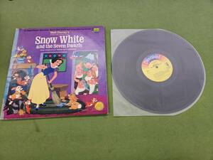 ★売切り★US盤LP「WALT　DISNEY’S　Ｓnow Ｗhite and the Ｓeven Ｄwarfs」白雪姫 ウォルトディズニー 動作未確認 中古 No.Z