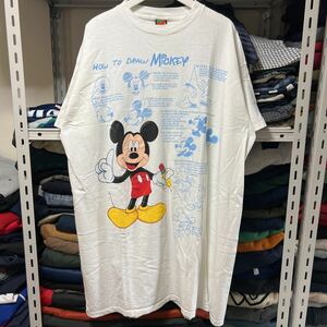 90s Disney Mickey Tシャツ 半袖Tシャツ XLサイズ