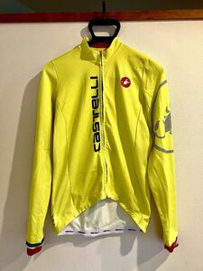 カステリ　Castelli サイクル　長袖ジャージ　裏起毛 Sサイズ 