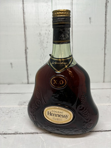 ☆GOL☆【古酒】ヘネシーXO 金キャップ クリアボトル 700ml ４０% 箱なし 未開栓 Hennessy ラベル汚れあり