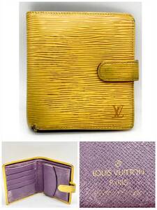 【現状品】LOUIS VOUITTON ルイヴィトン ポルト ビエ コンパクト M63559 MI1907 イエロー