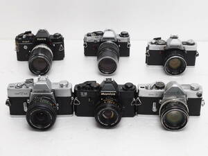 ★訳あり大特価★ MFボディ&単焦点レンズ 6セット OLYMPUS / MAMIYA / MINOLTA / KONICA / 28mm ほか #TA6763