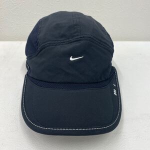 □【2689】NIKE ナイキ ランニングキャップ DAYBREAK DRI-FIT ベルクロバック 黒 メッシュ