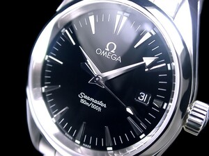 ★極美品 OMEGA Ω オメガ シーマスター アクアテラ ブラック Cal.1538 2518.5000 綺麗！★