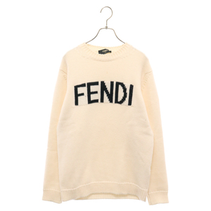 FENDI フェンディ ロゴニット セーター ホワイト FZZ387 A3M3