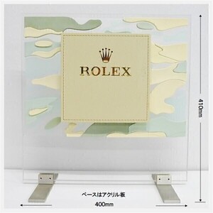 ロレックス ディスプレイ スタンド 大型室内看板 販売店用 希少品 ★ ROLEX ケース 箱 冊子タグ 腕時計スタンド ノベルティ 非売品 1928-01