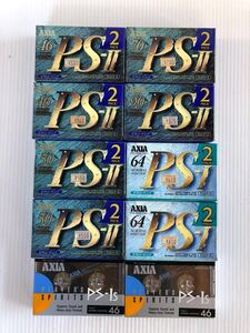 AXIA カセットテープ ハイポジ PS-2 ノーマル PS-1 デッドストック品 未開封 PS-1S 記録媒体 アクシア