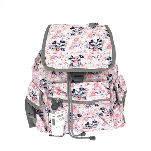 未使用品◆LeSportsac レスポートサック×ディズニー ミッキー＆ミニー リュック◆ ピンク ナイロン 花柄 レディース バックパック bag 鞄