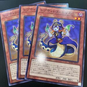 遊戯王　【3枚セット】 ノーマル　BODE-JP019　レプティレス・ニャミニ　 BURST OF DESTINY