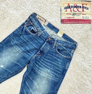 【未使用★】30×30 Abecrombie&Fitch ダメージ加工デニムパンツ/ジーンズ◆アバクロンビー&フィッチ アバクロ (6)