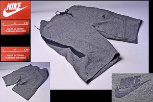 NIKE ナイキ ★ テックフリース ショーツ ★ TECH FLEECE SHORT ★ グレー サイズ S ★ ラインはネイビー スポーツウエア ★ 727358-091