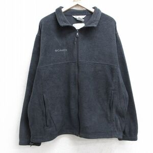 XL/古着 コロンビア 長袖 フリース ジャケット メンズ 00s ワンポイントロゴ 黒 ブラック 25jan23 中古 アウター