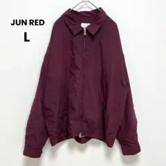 【JUN RED】ジュンレッド アウター ブルゾン ワインレッド ゴールド L