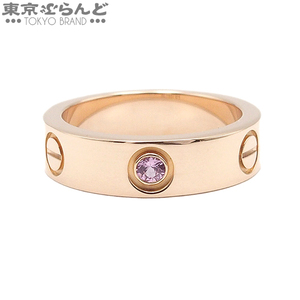 101736452 カルティエ CARTIER ラブリング 1P ピンクサファイア K18PG 15号相当 ＃55 指輪 レディース 仕上済