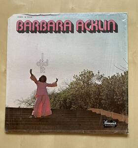 Barbara Acklin - I did it LPレコード オリジナル