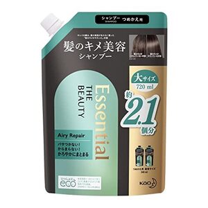 エッセンシャル ザビューティ 髪のキメ美容シャンプー エアリーリペア つめかえ用 720ｍｌ【ダメージ補修】【ヘアケア】【さらさら】