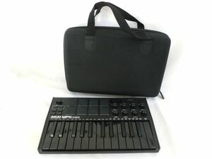 1000円スタート MIDIキーボードコントローラー AKAI アカイ Professional MPK mini 25鍵盤 USB 音楽制作 音響機材 ケース付 WHO WW①413