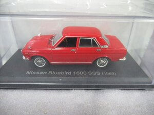 未開封 アシェット ニッサン ブルーバード 1600SSS BLUEBIRD 1969 旧車 国産名車コレクション 1/43 ミニカー