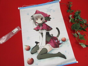 【M5892/8】アニメグッズ♪　梱枝りこ　赤ずきん莉緒　タペストリー　箱庭の学園　51.5×76ｃｍ