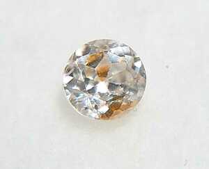 美品！　バイカラージルコン　0.57ct ラウンド　ルース（LA-4221）