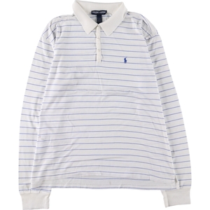 古着 ラルフローレン Ralph Lauren POLO GOLF ポロゴルフ 長袖 ボーダー ポロシャツ レディースL相当 /eaa486676