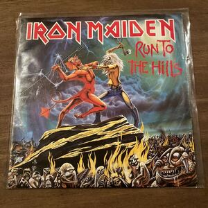 7インチ アナログレコード EP盤 【 IRON MAIDEN / RUN TO THE HILLS 】 輸入盤 アイアン・メイデン 