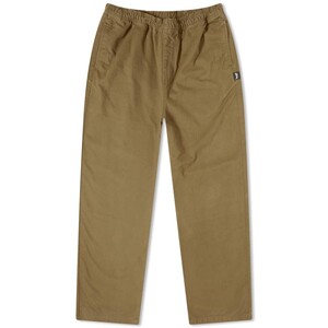 ステューシー Stussy Brushed Beach ビーチ Pant パンツ Olive オリーブ新品　未使用　送料無料 コットン イージーパンツ