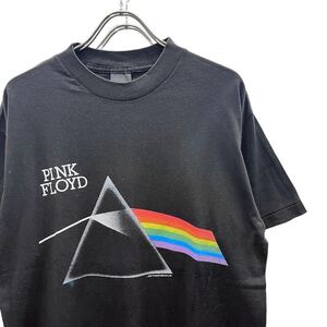 80s ピンクフロイド USツアー 両面プリント バンド Tシャツ L 黒 USA製 80年代 PINK FLOYD 狂気 アメリカ製 バンT ロックT