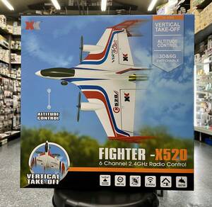 VTOL型垂直離着陸型固定翼ドローン　6CH 2.4GHz 3D6Gシステム エアープレーン FIGHTER-X520　ハイテックジャパン正規輸入品